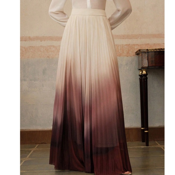 Classic Ombre High Waisted Zipper Wide Leg Trouser Pants - Picture 4 of 6